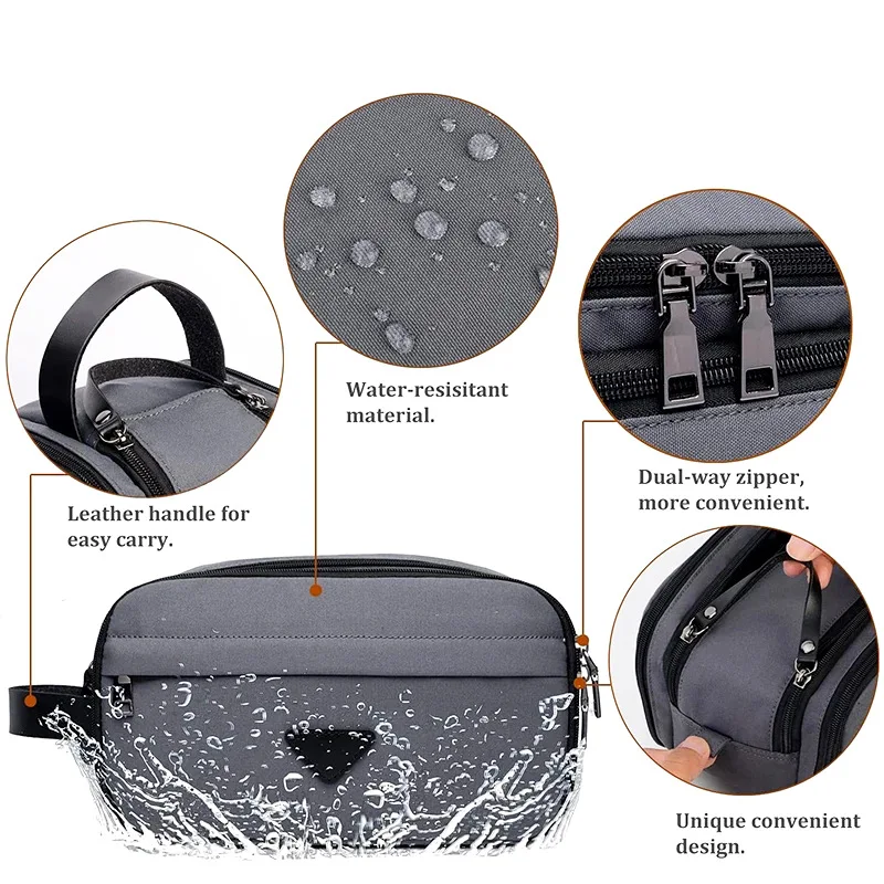 Waterproof Toiletry Bag Men Travel Wash Supplies Cosmetic Case Simple Design Handbag Organizer Pouch Women Portable MakeUp Bag