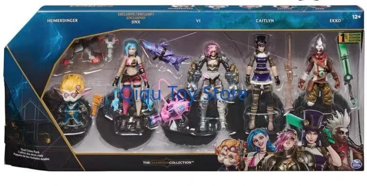 

В наличии LOL набор из 5 человек без рук Jinx 4-дюймовый кулак Ike