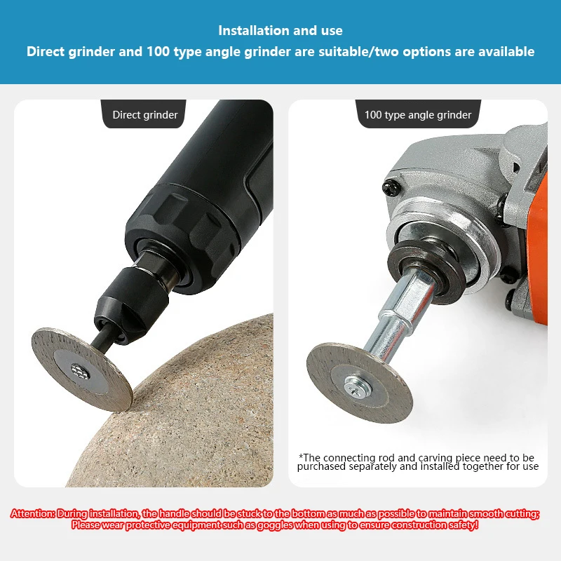 1PC Stone Cutting Disc 40mm Diamond Sintered Segment Saw Blade Granite Sandstone Concrete Lettering Carving Grinding Tool