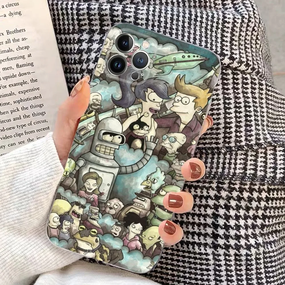 F-futurama B-Bender เคสซิลิโคนนิ่มสำหรับ iPhone 14 13 12 11 PRO MINI XS MAX 8 7 6 plus X XS XR