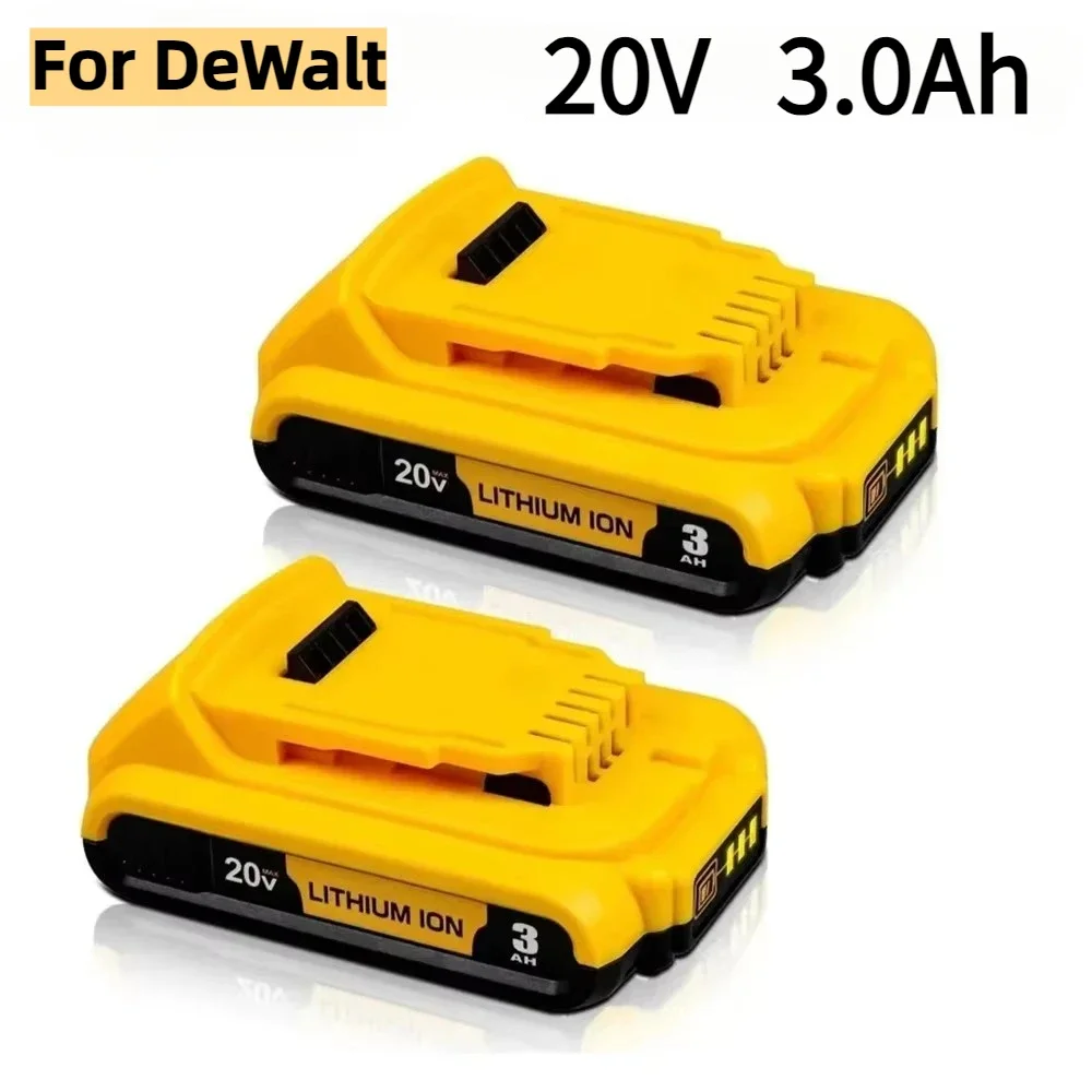 Para baterías de iones de litio DeWalt 18v 20 voltios Max 20V 3Ah DCB203 reemplazo de batería de iones de litio DCB206 DCB205 DCB204 DCB200Power Tools