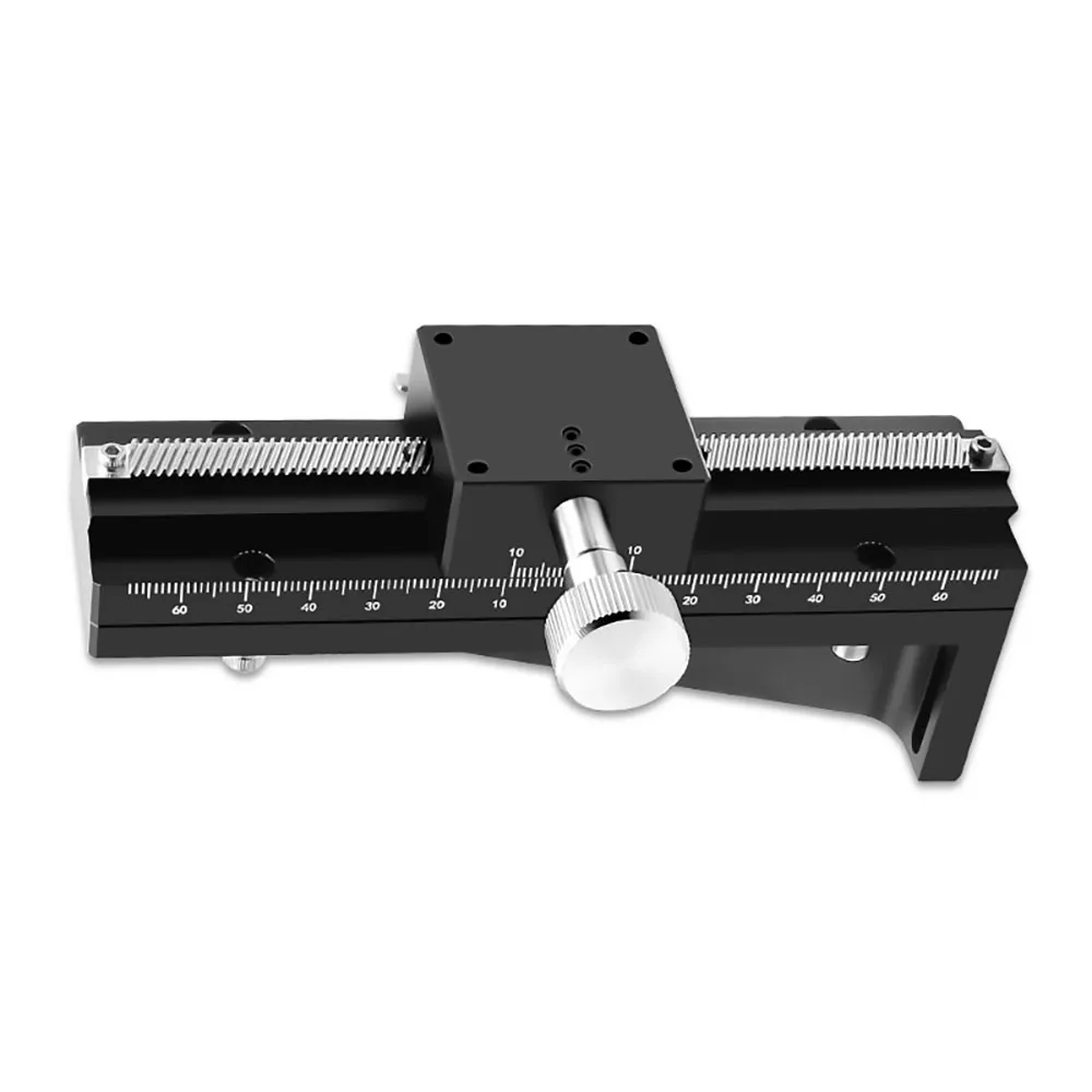 Z Axis Dovetail Groove Linear Long Stroke Fine-Tuning Sliding Table  LWZ40 L=100-500mm Manual Displacement Trimming Platform