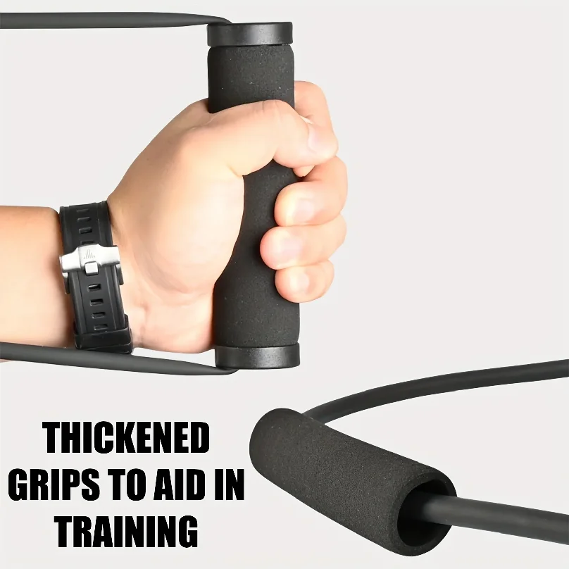 1pc Portable Archery Pull Trainer with Elastic Bands - for resistance Training Device for Home, Gym & Outdoor Use -Grip Handle