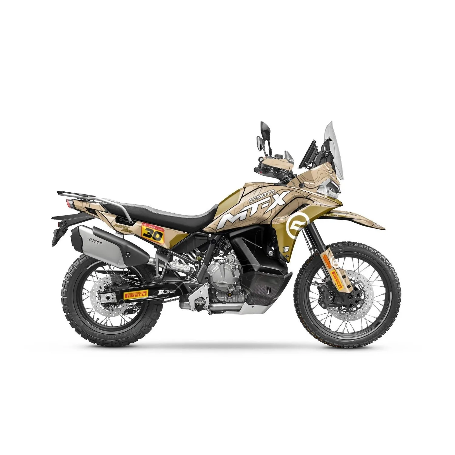 Motorcycle Body Fairing Sticker Decal Protective Street Bike Full Graphic Kit  For CFMOTO 800 MT-X 2025-2026 Design 9