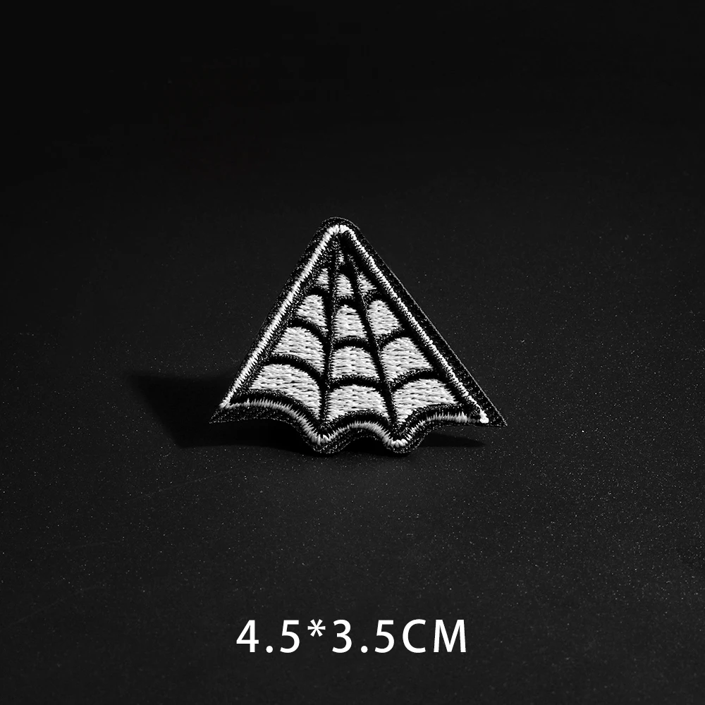 Triangulation Network DIY Cloth Jeans, Cowboy Patch Clothes, Down Jackets Decoration, Applique Iron on Badges, Size 4.5x3.5cm