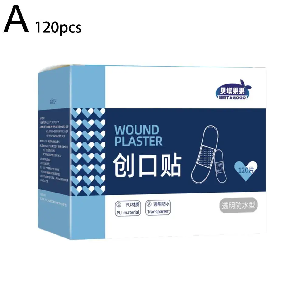 50/120 pces à prova dwaterproof água band-aid curativo médico transparente fita hemostática para natação banho cuidados com feridas proteger primeiro o1a3