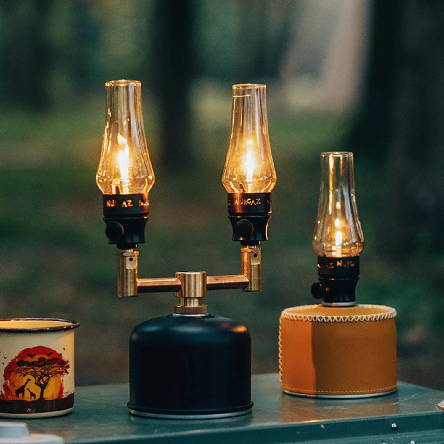 

Outdoor Camping Light Portable GasLight Brightness Adjustable Tent Gas Lamp Handheld Light Romantic Picnic Garden Gas Light