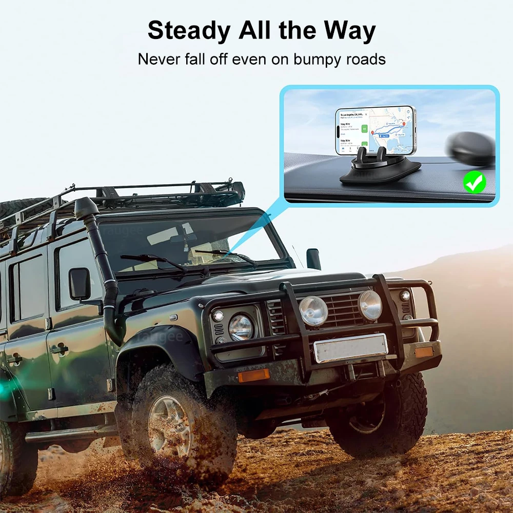 Car Phone Holder 360 Rotating Mobile Phone Stand For Car Dashboard Navigation Cell Phone Rotatable Bracket Strong Suction Base