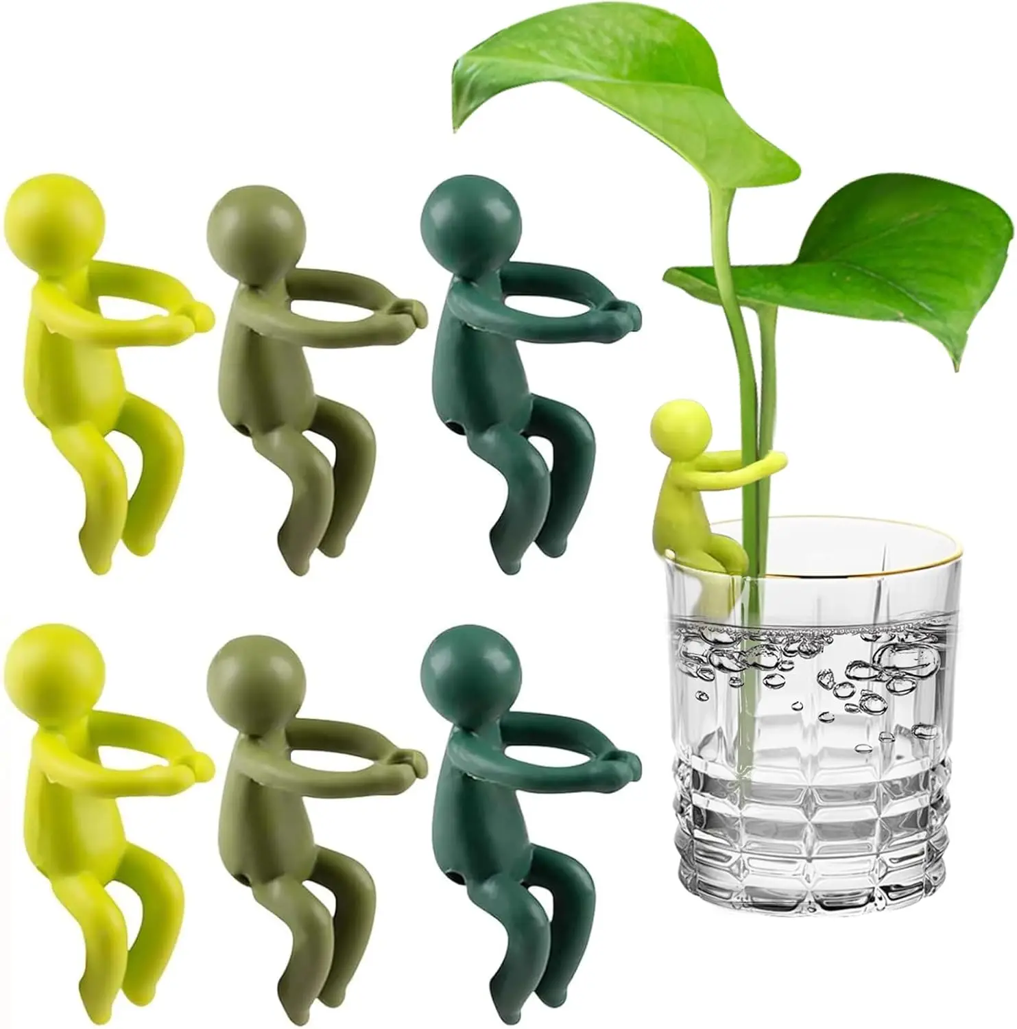 

6/12 PCS Plant Propagation Supports – Cute Stem Holders for Cuttings in Water, Indoor Garden Desk Decor & Plant Lover Gift