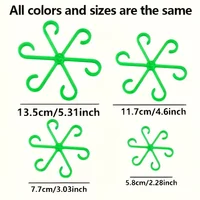 4Pcs Plant Anti-Toppling Support Pole Green Plant Fixator Flower Hydroponic Folding Fixed Support Plant Stand Garden Accessories 5