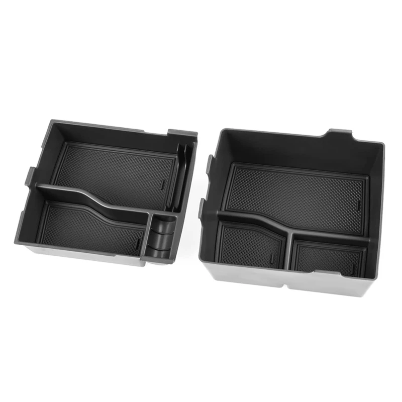 Center Console Organizer Tray For Ford Maverick 2022 2023 2024 Replacement Parts Armrest Storage Box Coin Container 2PCS