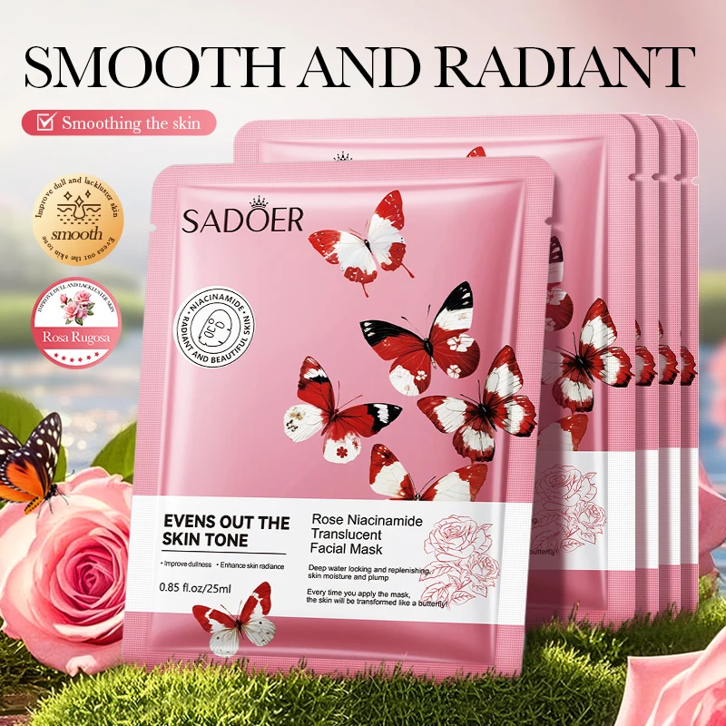 SADOER Rose Facial Mask - Hydrating & Anti-Aging 3
