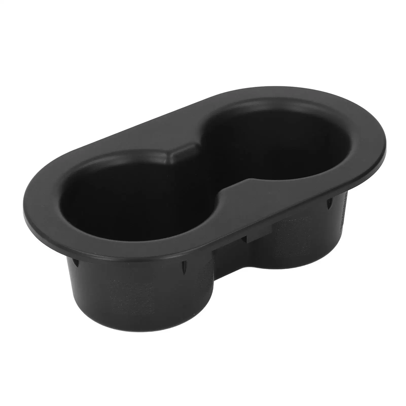 Rear Dual Cup Holder Back Drink Holder Wear Resistant ABS Plastic Black Interior Anti Spilling 5HD65DX9AC for car