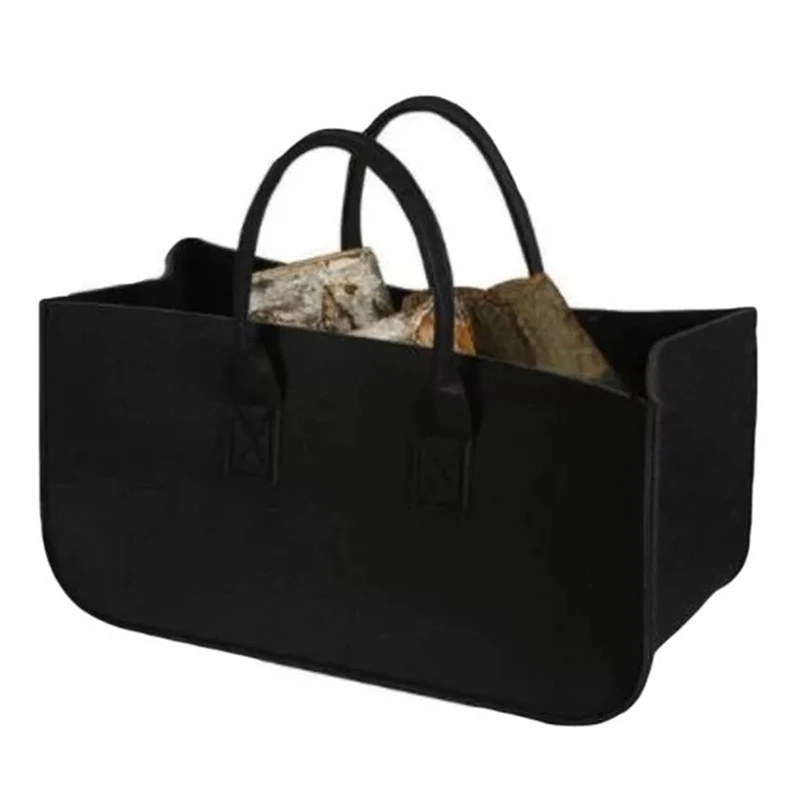 Accessory Decoration Stylish Storage Bag Newspaper Picnic Clothes Felt Firewood Shopping Travel Basket