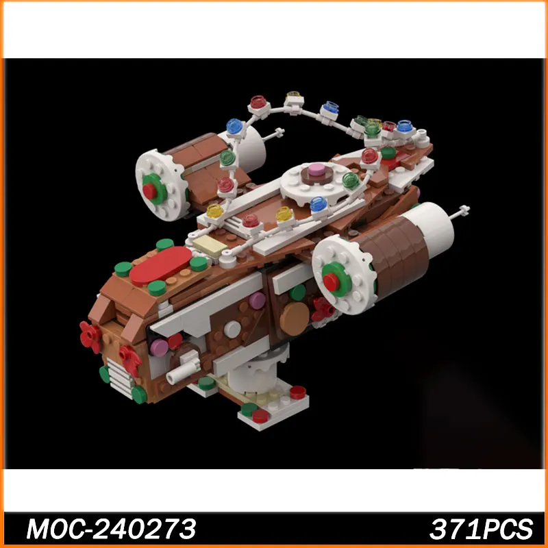 

MOC Building Block Space Wars Series MOC Gingerbread Space Spacecraft Creativity Education Puzzle Toy Juguetes Xmas Gifts 371PCS