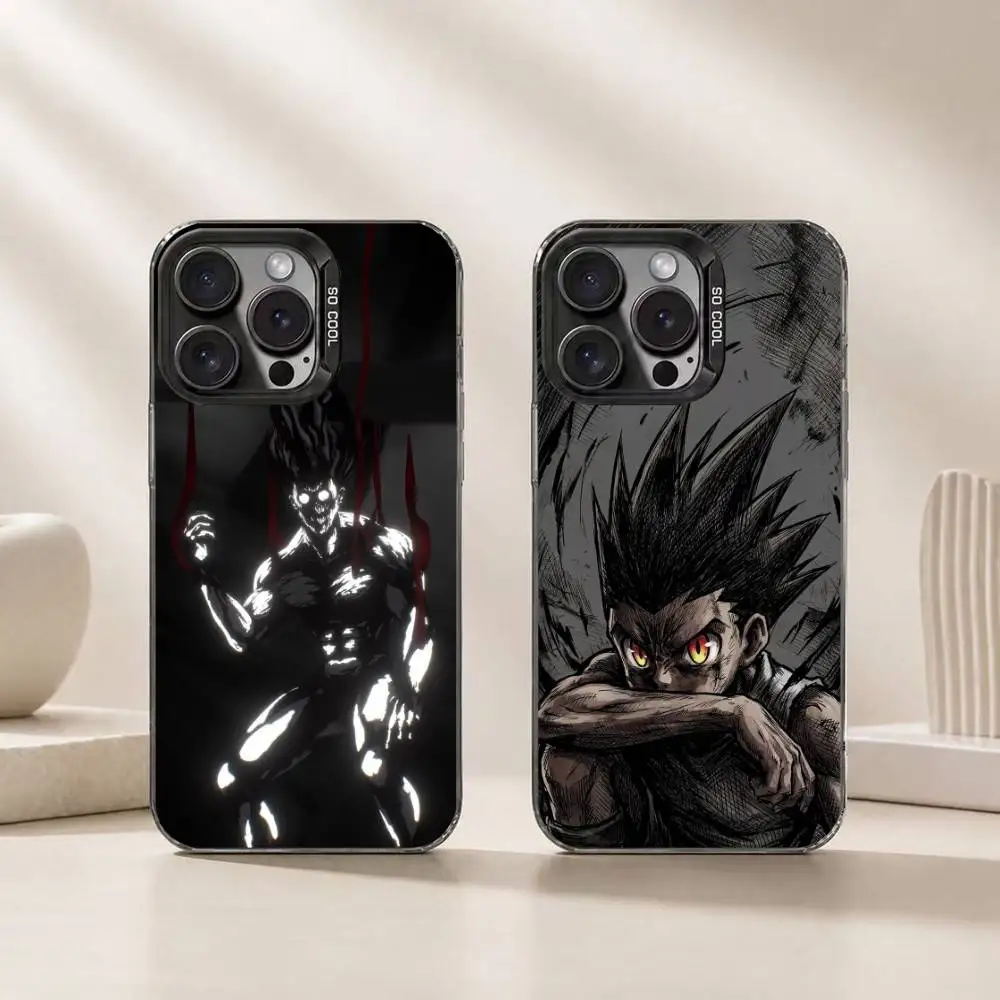 Hunter x Hunter Gon Freecss Phone Case For iPhone 17,16,15,14,13,12,11 Plus,Pro Max,XS,Colorful Silver Phone case Funda Cover
