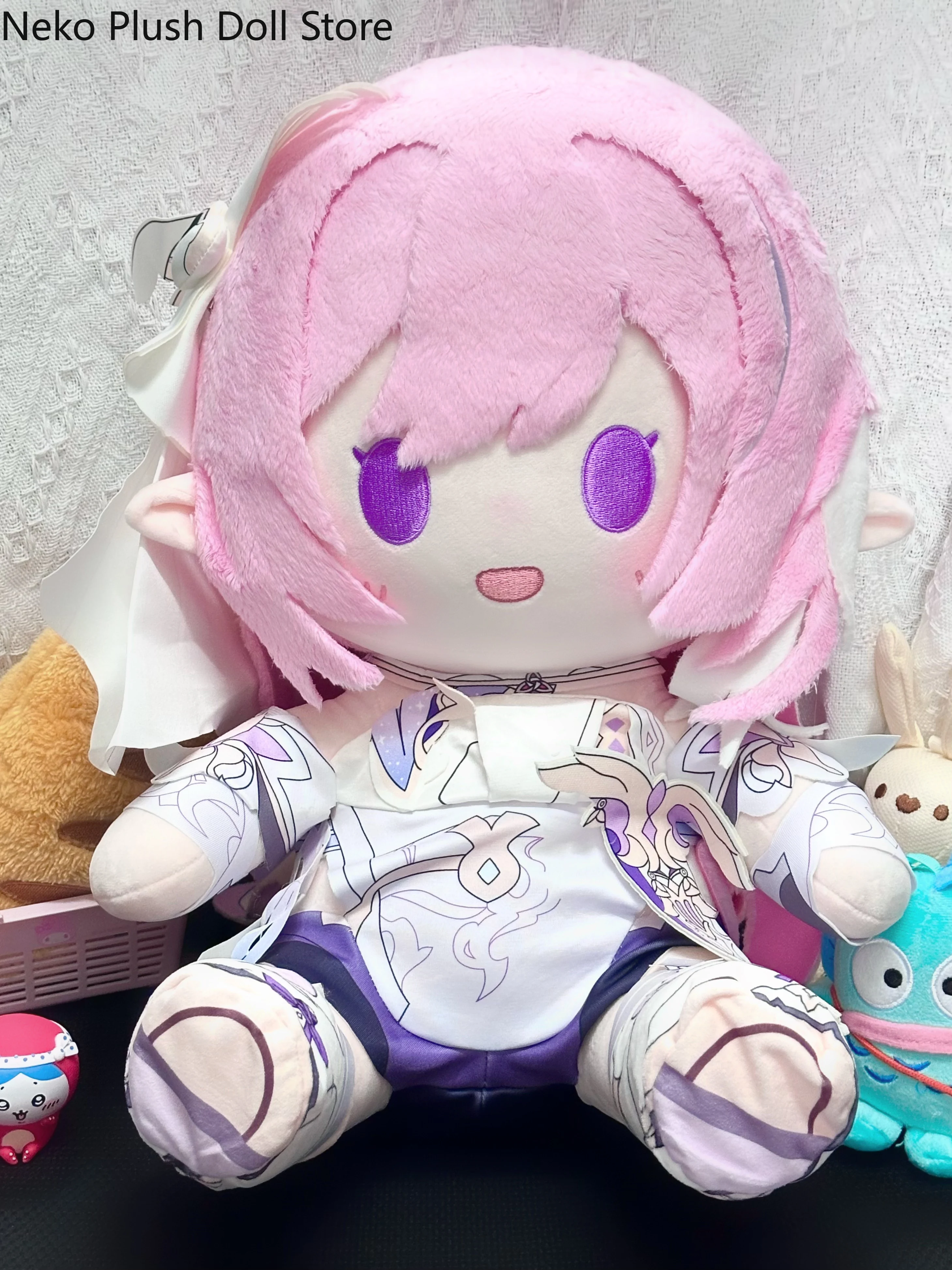 

Honkai Impact 3 Elysia Anime Attribute Cosplay Cartoon Kawaii Cotton Doll Body Pillow Plush Toys Dress up Xmas Gift 40CM