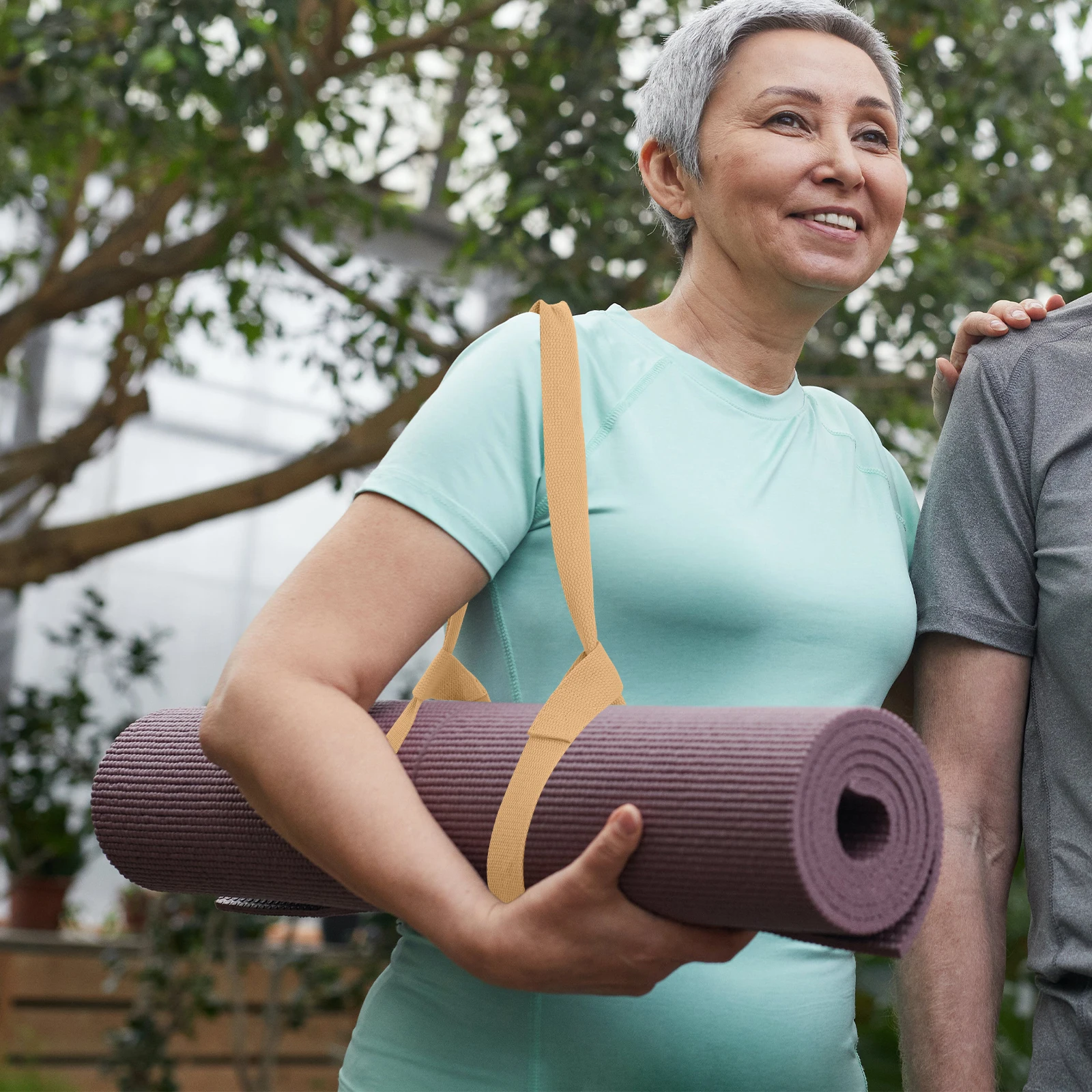 

4Pcs Yoga Mat Strap Adjustable Secure Fit Wear-Resistant Carrying Band for Exercise Stretching Multi-Use Gym Accessories