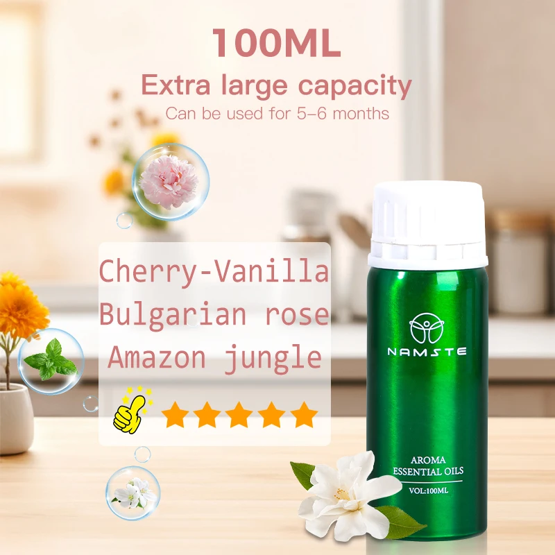 NAMSTE 100ML Essential Oils Fragrance Diffuser Home Air Freshener Device Air Purifier Essential Oil Eight Times Concentrated