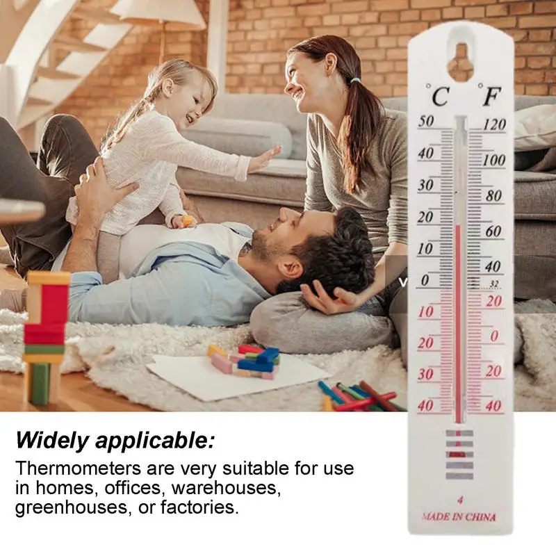 Wall Indoor Temperature Gauge Classic Temperature Indoor Temperature Gauge Monitor Indicator for Offices Warehouses Homes