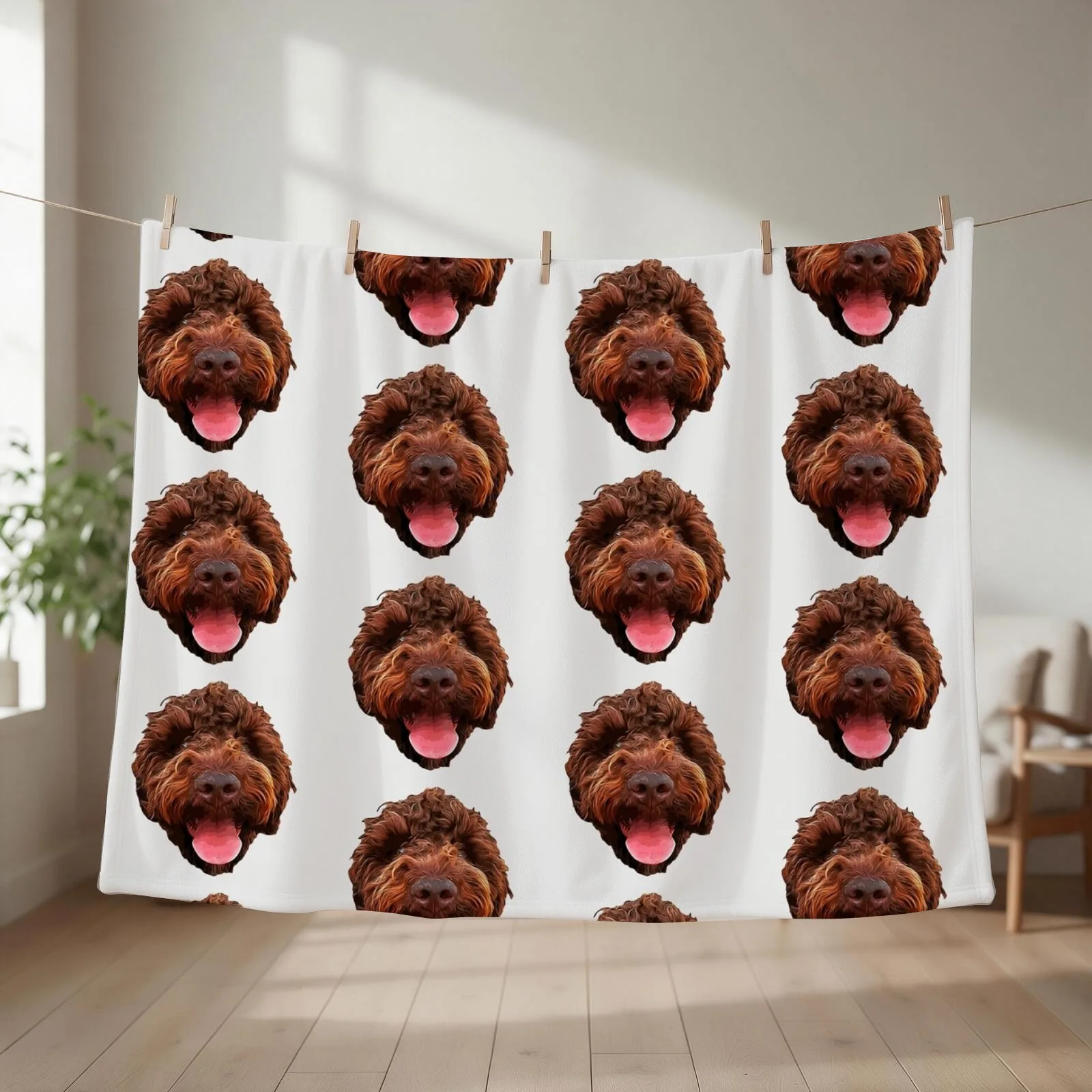 Lagotto Romagnolo Throw Blanket couch cozy soft plush fuzzy picnic outdoor blanket