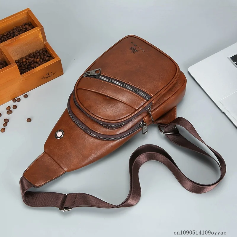 

Водонепроницаемая мужская нагрудная сумка, новая корейская версия, простая повседневная мужская сумка с несколькими карманами, модная сумка-мессенджер на одно плечо