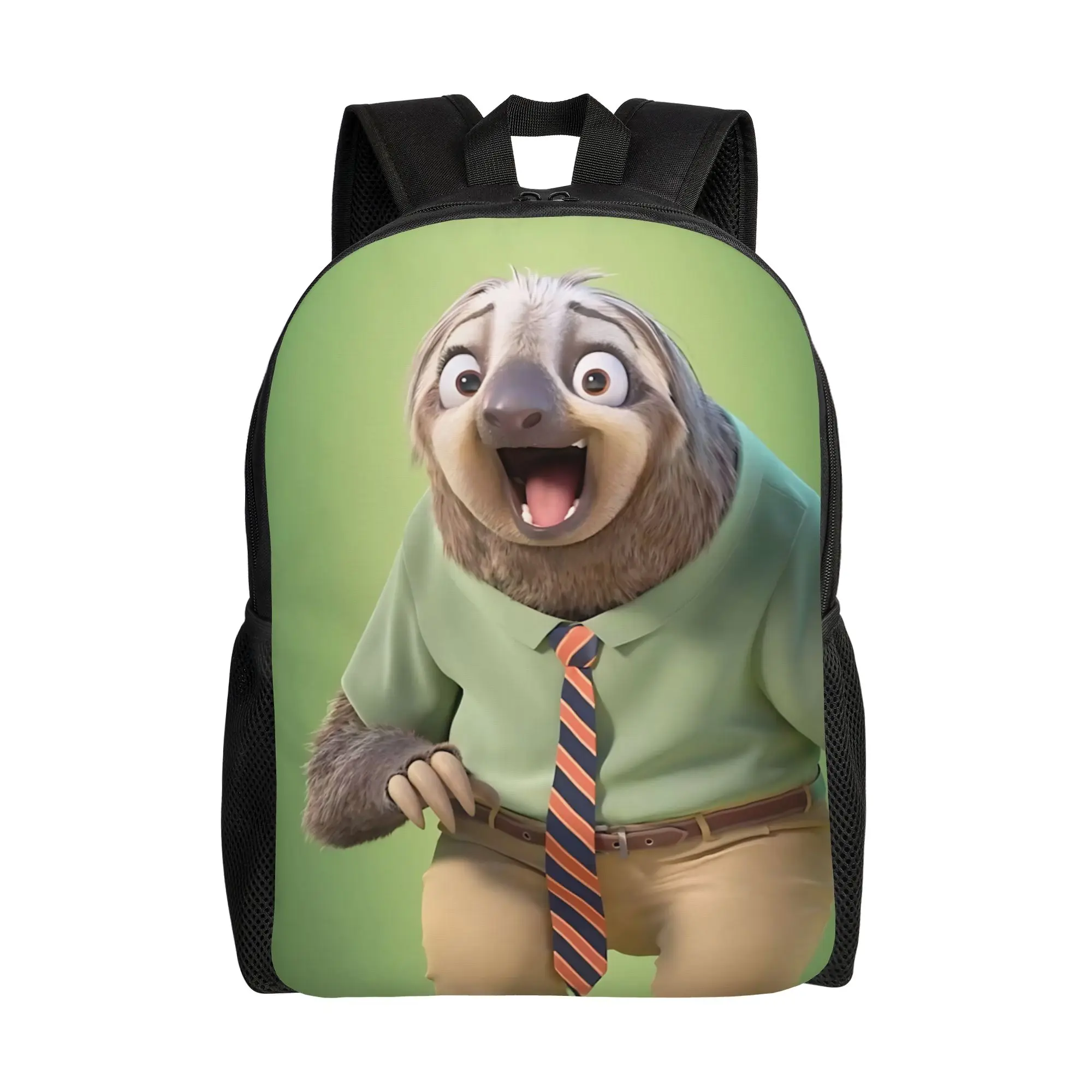 

1PC first day of school Backpack Disney Zootopia 2 Daypack ahhhhh sloth Harajuku Design For Work Office Retro Washable Rucksack