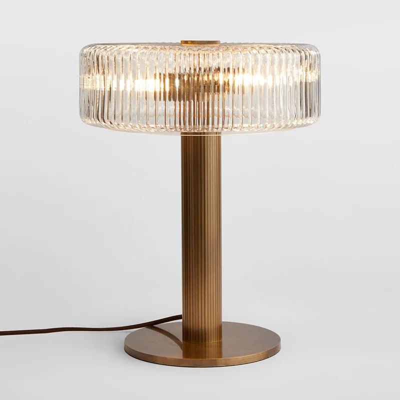 Postmodern glass desk lamp, light luxury living room sofa side bedroom, creative bedside lamp, artistic decorative lamp