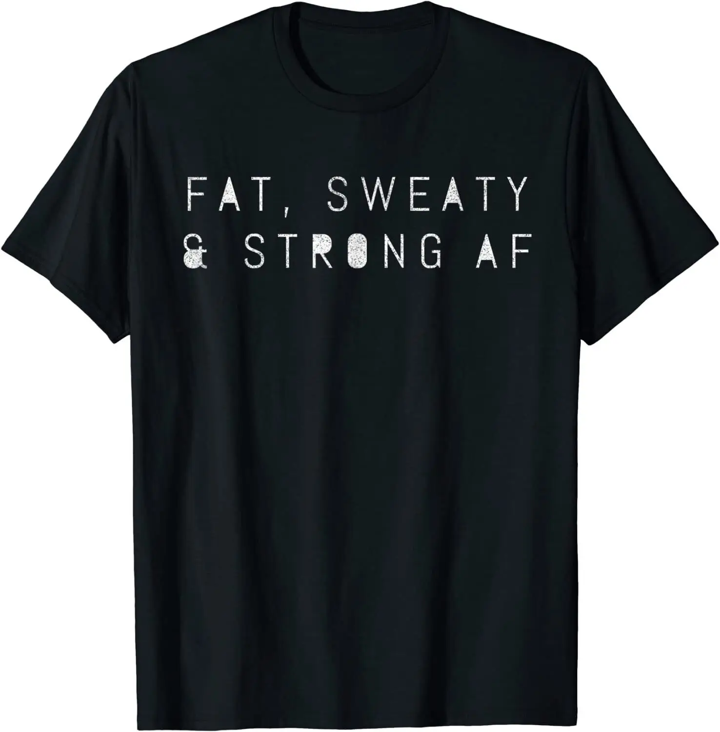 NEW Funny Powerlifter Fat Strongman Powerlifting Strong & Heavy T-Shirt S-3XL