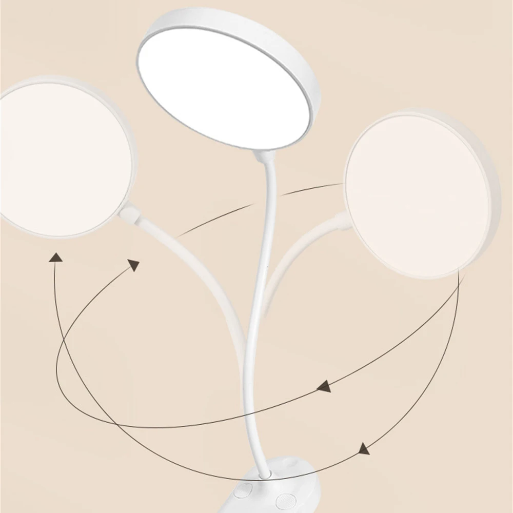 Imagem -04 - Recarregáveis Clip-on Lâmpadas Led para Leitura Mesa de Cabeceira do Quarto Lâmpadas Mesa de Escritório Trabalho Estudo Quarto pc Pcs Pcs