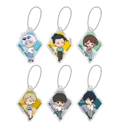 Game Gojo Satoru Toji Fushiguro Geto Suguru Keychain Doll Anime Ieiri Shoko Acrylic Keyring Pendant for Gift