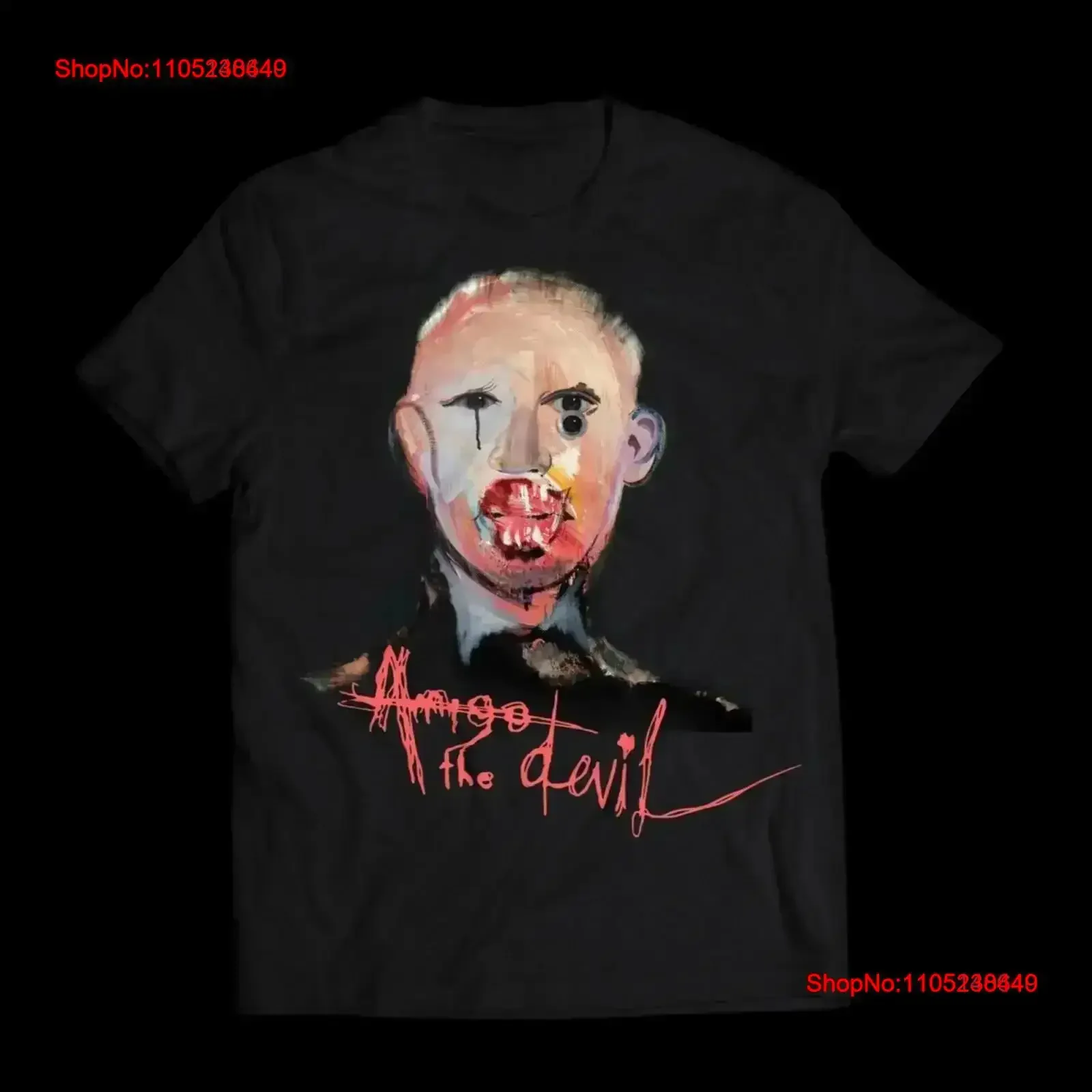 Heißer Trend Amigo The Devil Yours Until T-Shirt aus 100er Baumwolle BL1209, Vintage-Stil, leicht gewaschen, vielseitig einsetzbar, lässig, stilvoll, Grafik
