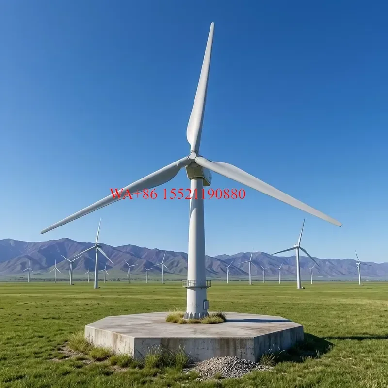 WMWMNU for 50kW 220V 380V Industrial Wind Energy System Horizontal Axis Wind Turbine Generator with 12.6m Rotor Diameter and