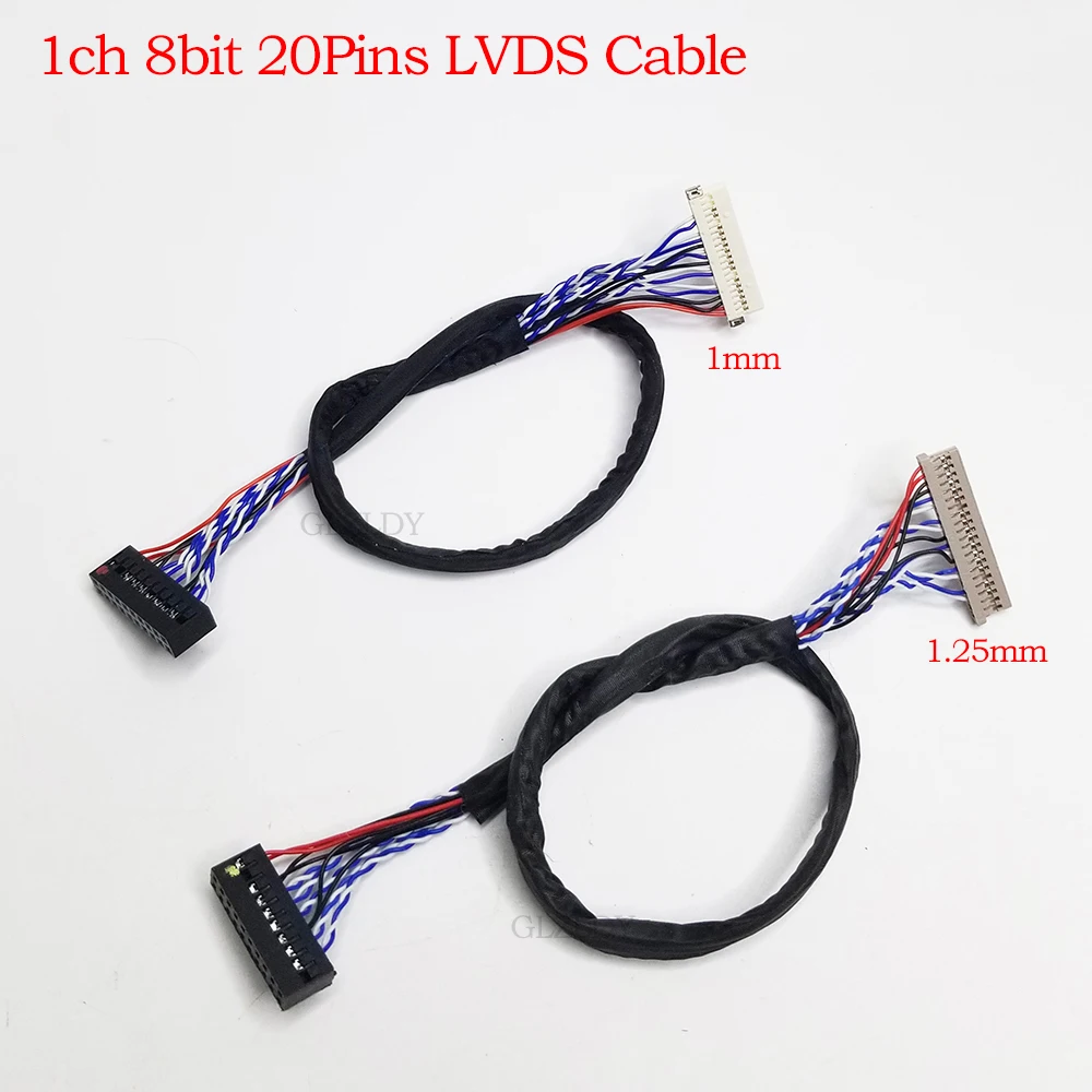 

Универсальный 20-контактный DF14 DF19, 1 канал, 8 бит, 20-контактный кабель LVDS, шаг 1 мм, 1,25 мм, для кабеля ЖК-экрана промышленной серии, совместимый с S6