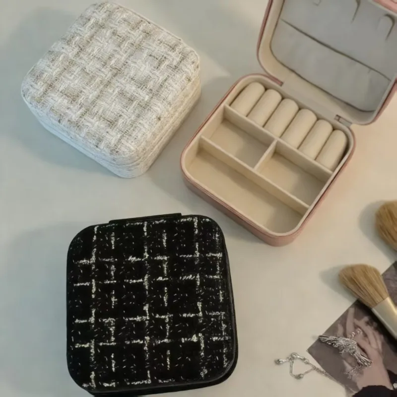 

Новый стильный мини-органайзер для косметики и украшений, портативная дорожная сумочка-кошелек для монет, с привлекательным дизайном в стиле Ins.