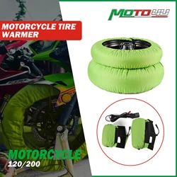 Digital 17inch Tyre warmer Motorcycle Tire Warmer 120/190 120/200 Front and Rear Black and Orange Adjustable temperature