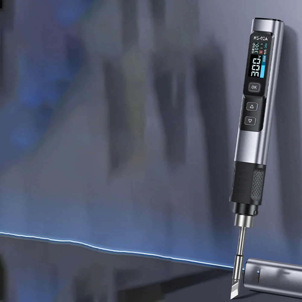 Portable 100W Soldering Iron Kit with Clear Temperature Display and Multiple Solder Tips for Precision Electronics Work