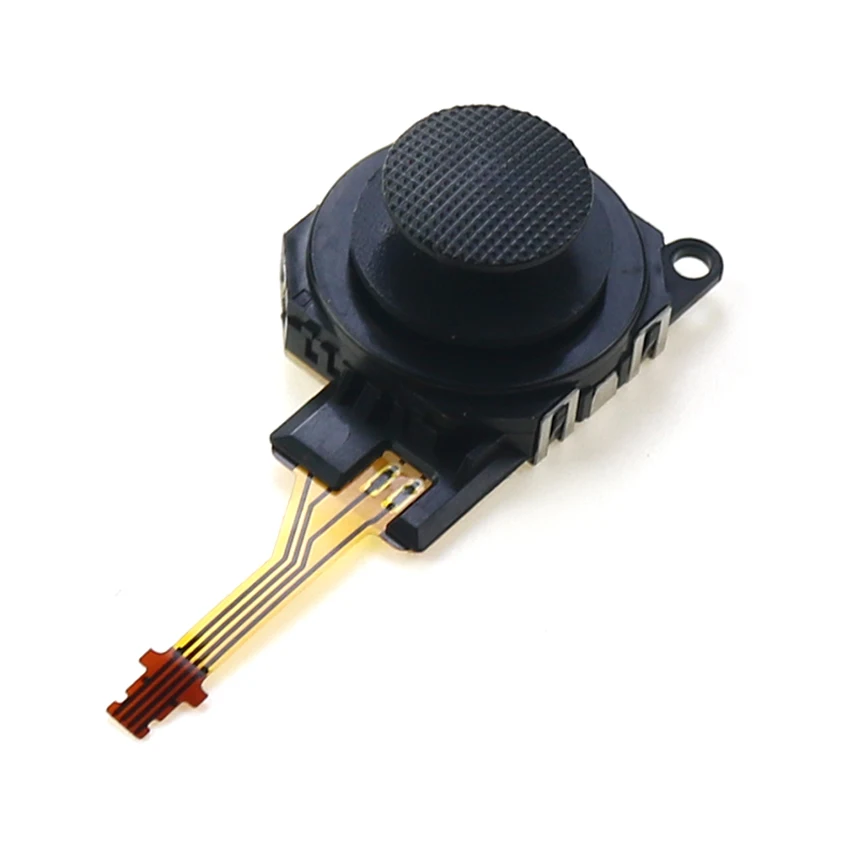 YuXi Schwarzes 3D-Analog-Joystick-Knopfsensormodul + Thumb-Stick-Kappen für PSP 3000 PSP 3000 Konsole – Detail 2