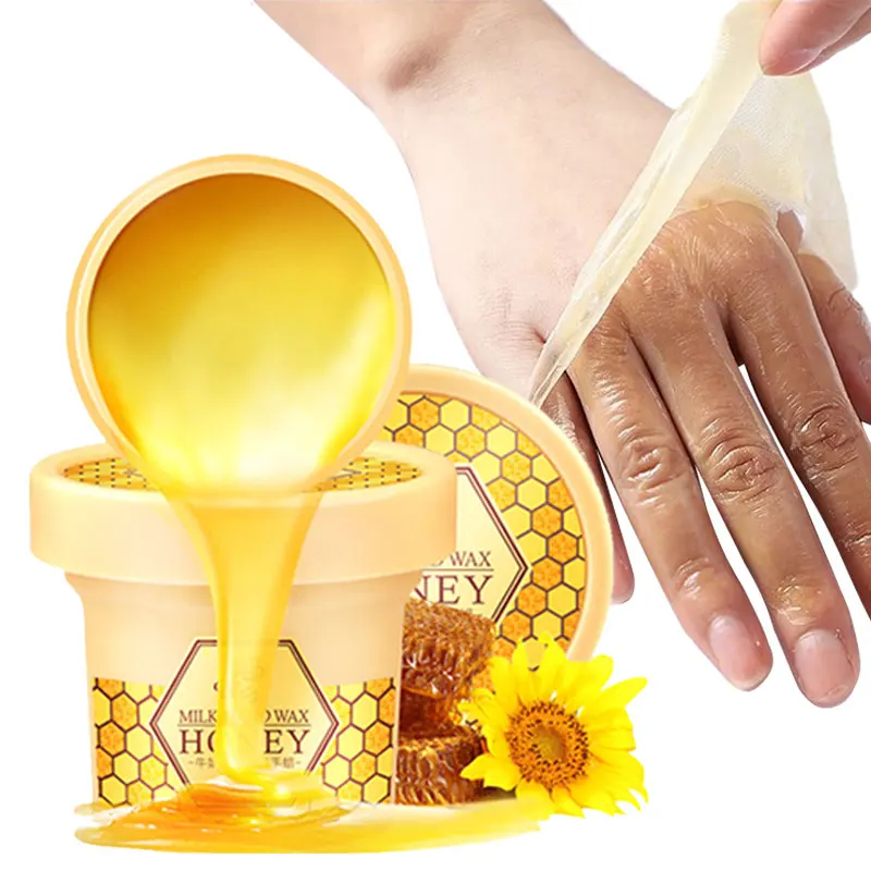 Hand Mask Moisturizing Exfoliating Reduction Wrinkle Whitening Repair Dryness Rough Spa Anti-Aging Beeswax Hands Skin Care 120g