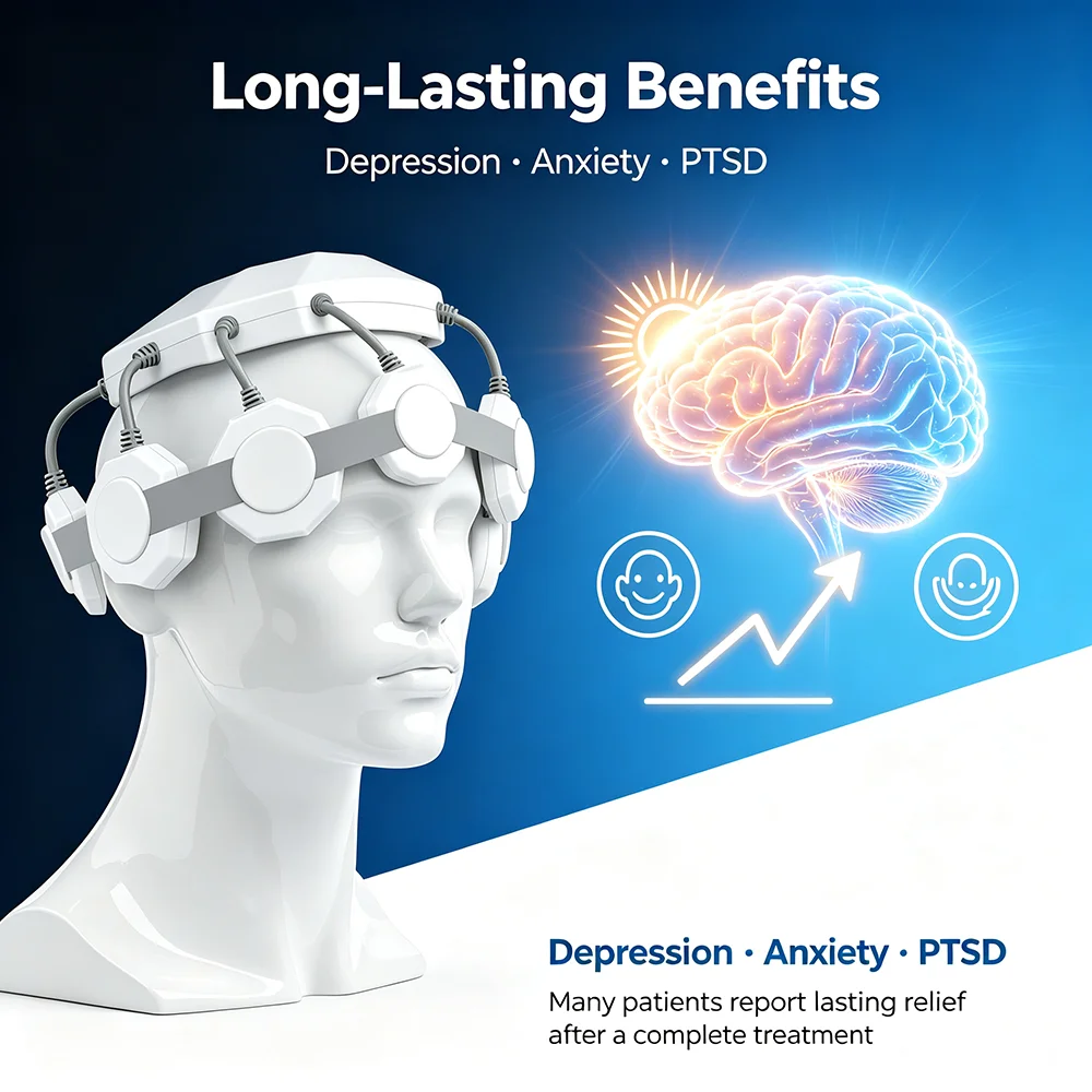 TMS Machine Repetitive Transcranial Magnetic Stimulator for Neurological Recovery Anxiety Relief Home Brain Stimulation Device