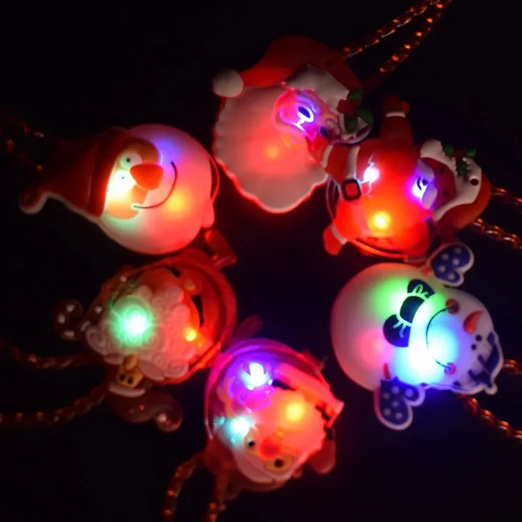 12-60 Stück Halloween LED Leuchtende Kürbis-Fingerringe Armbänder Weihnachts-Uhren Halsketten-Set Leuchtstäbe Party-Zubehör Rave-Accessoires – Detail 3