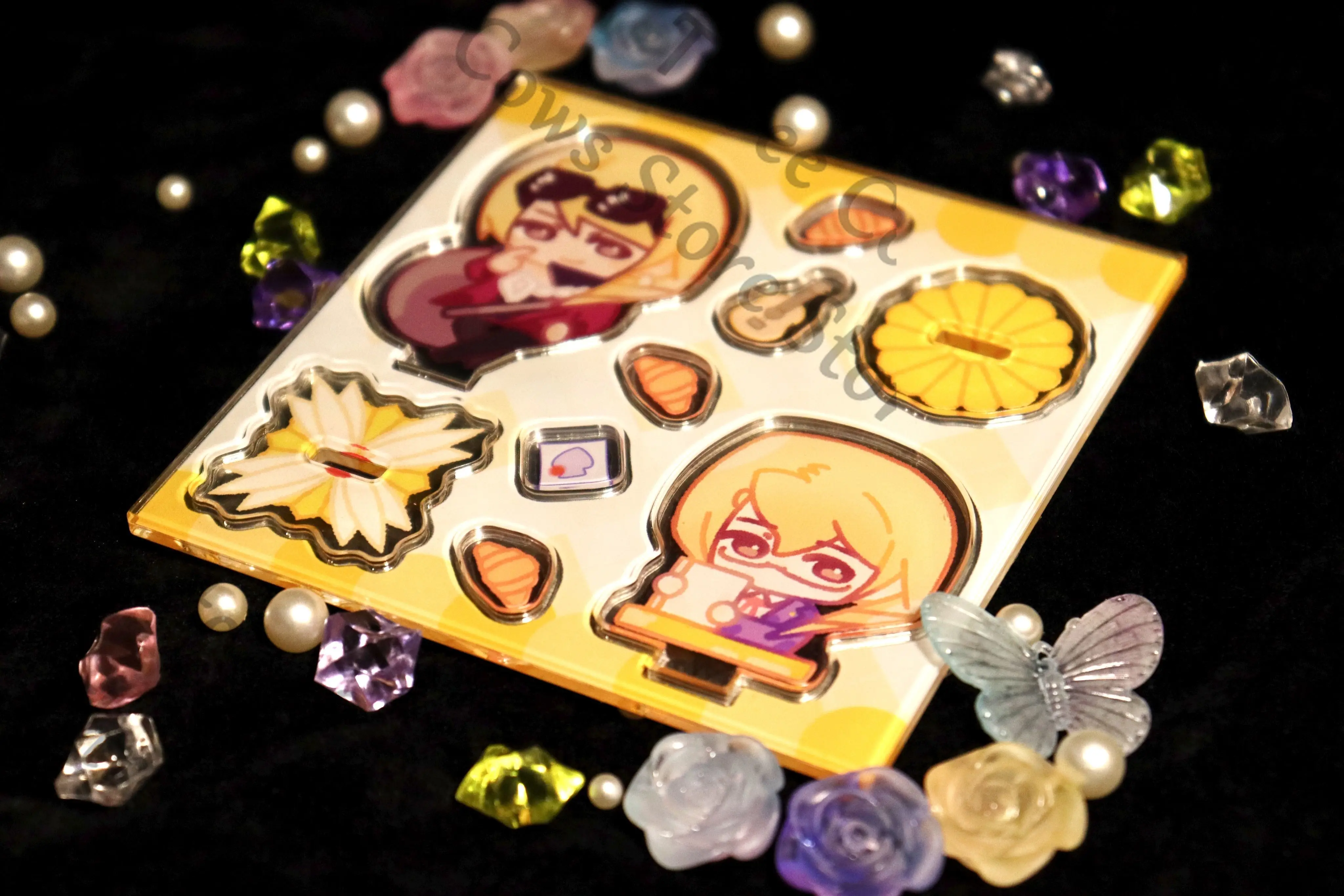 Anime Ace avocat Kristoph Klavier Gavin Cosplay dessin animé support Figure porte-clés acrylique debout signe Widget ornement mascotte cadeau