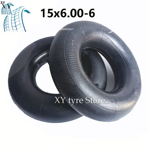2 шт. 15X6.00-6 Сменные камеры для садовых тележек, газонокосилок, тачек, снегоуборщиков, повозок, ручных тележек и многого другого