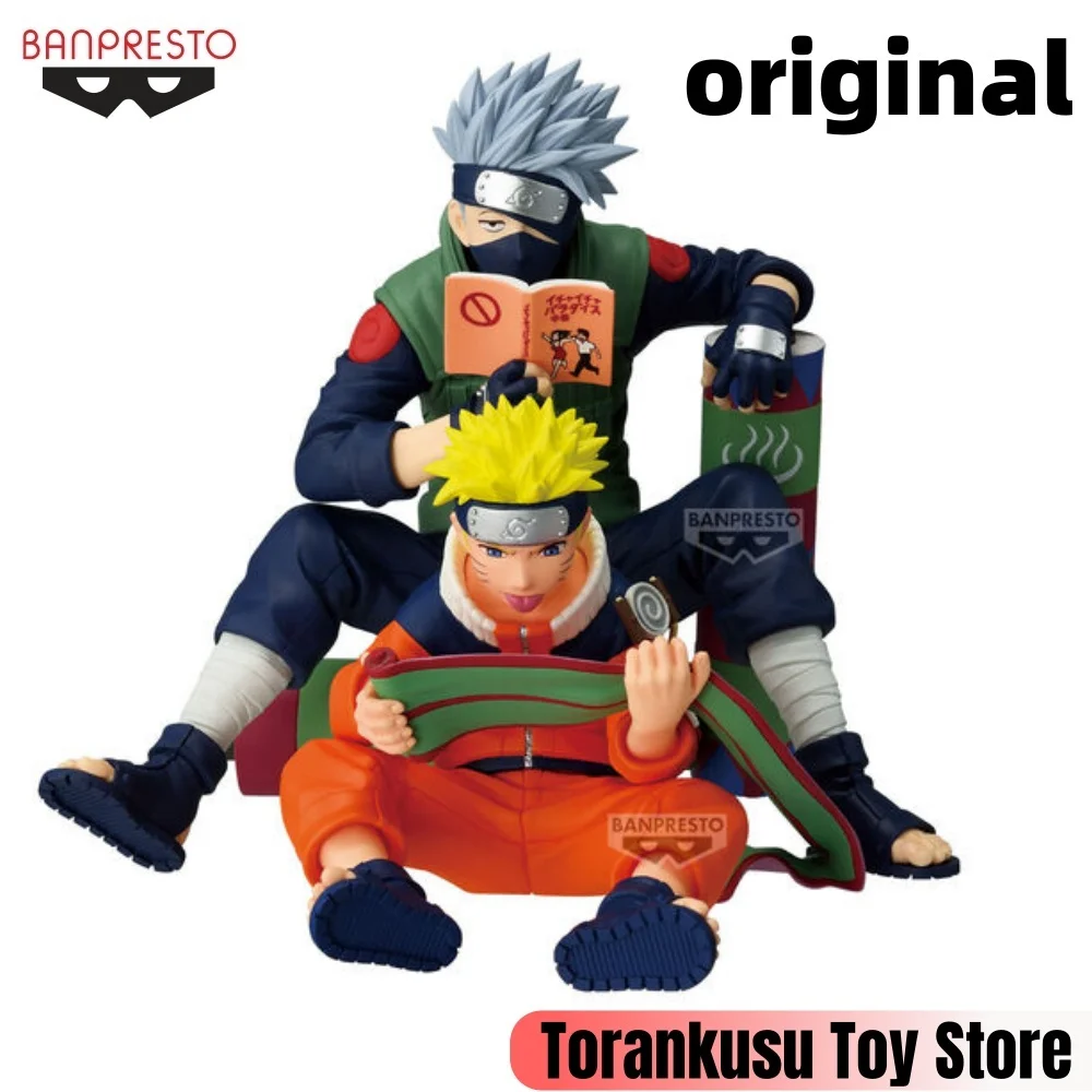 

BANPRESTO Naruto Anime Hatake Kakashi & Naruto Action Figures Model Figurine Original Figuarts Decoration Collection