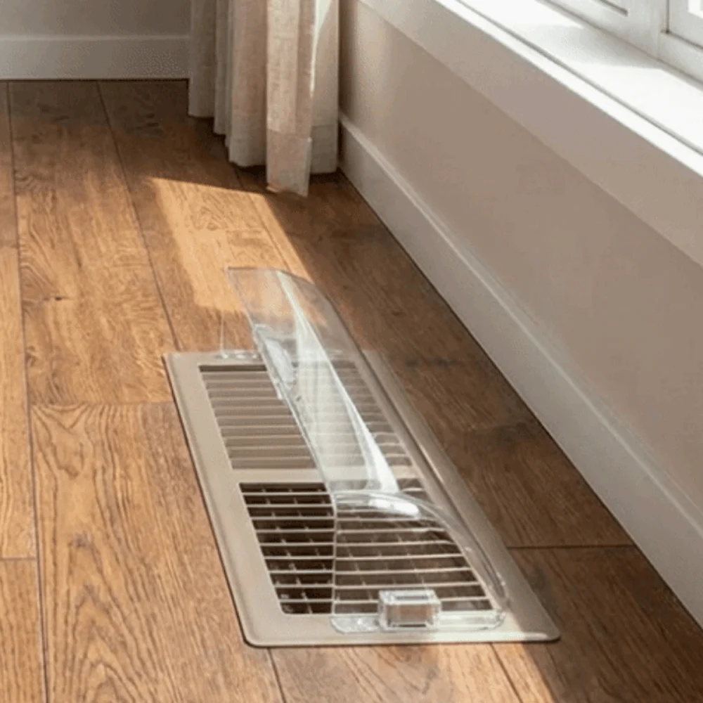 Retractable Magnetic Air Conditioner Vent Deflector Adjustable Anti-Direct Blowing Heater Vent Deflector Transparent Plastic