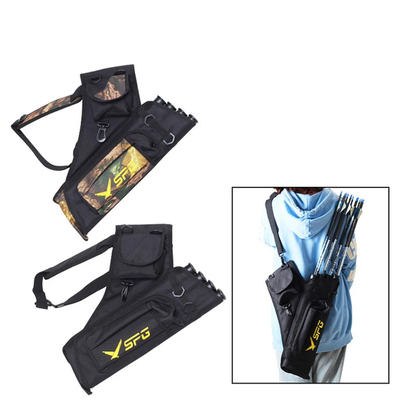 Outdoor Archery Four-Tube Quiver, Shoulder And Waist, Competitive Bow And Arrow Large-Capacity Quiver Quiver