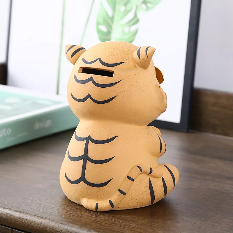 Tiger Storage Money Boxes Children Gift Saving Vintage Room Decor Safe Luxury Unique Piggy Bank Modern Hucha Room Decorations