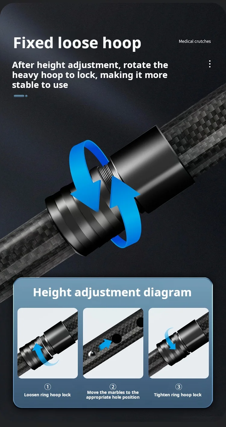 

Walking Stick Trekking Poles Telescopic Foldable Hiking Cane Crutch for Elderly Outdoor Climbing Travel Support