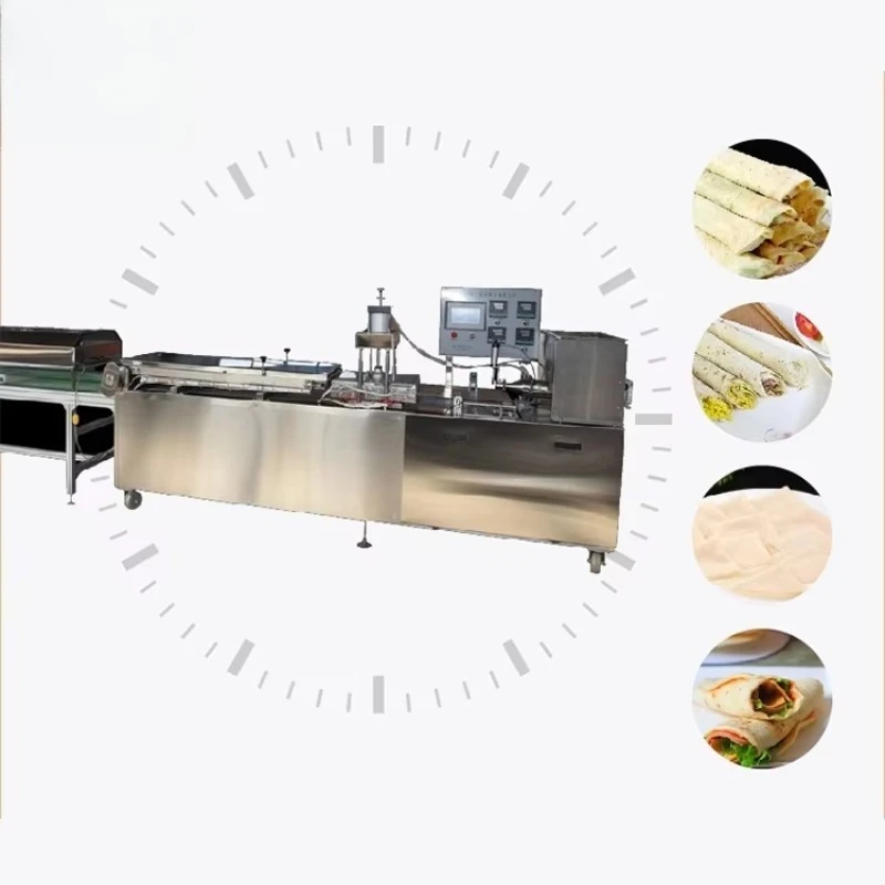 Arabic Flat Pita Bread Maker Auto Spring Roll Chappati Machine Roti Production Line Customized