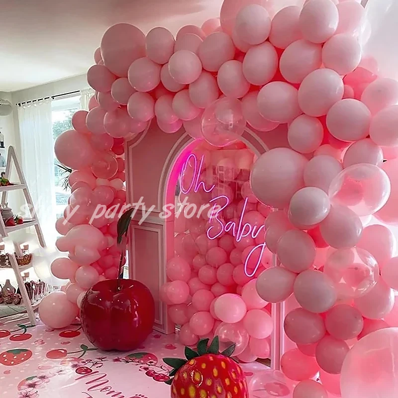 Arc de guirlande de ballons Macaron, blanc, rose, bleu, violet, ballon mariage, décor de fête d'anniversaire, enfants, jouets Globos de douche de bébé